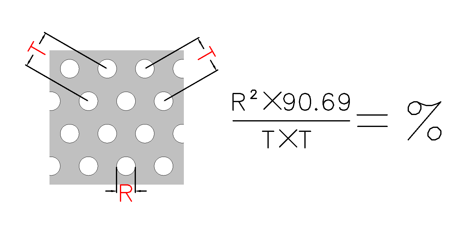 60° 圓孔示意圖